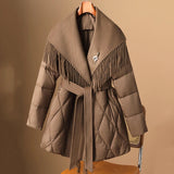 Manteau Hiver Femme Élégant Mi-Long 1