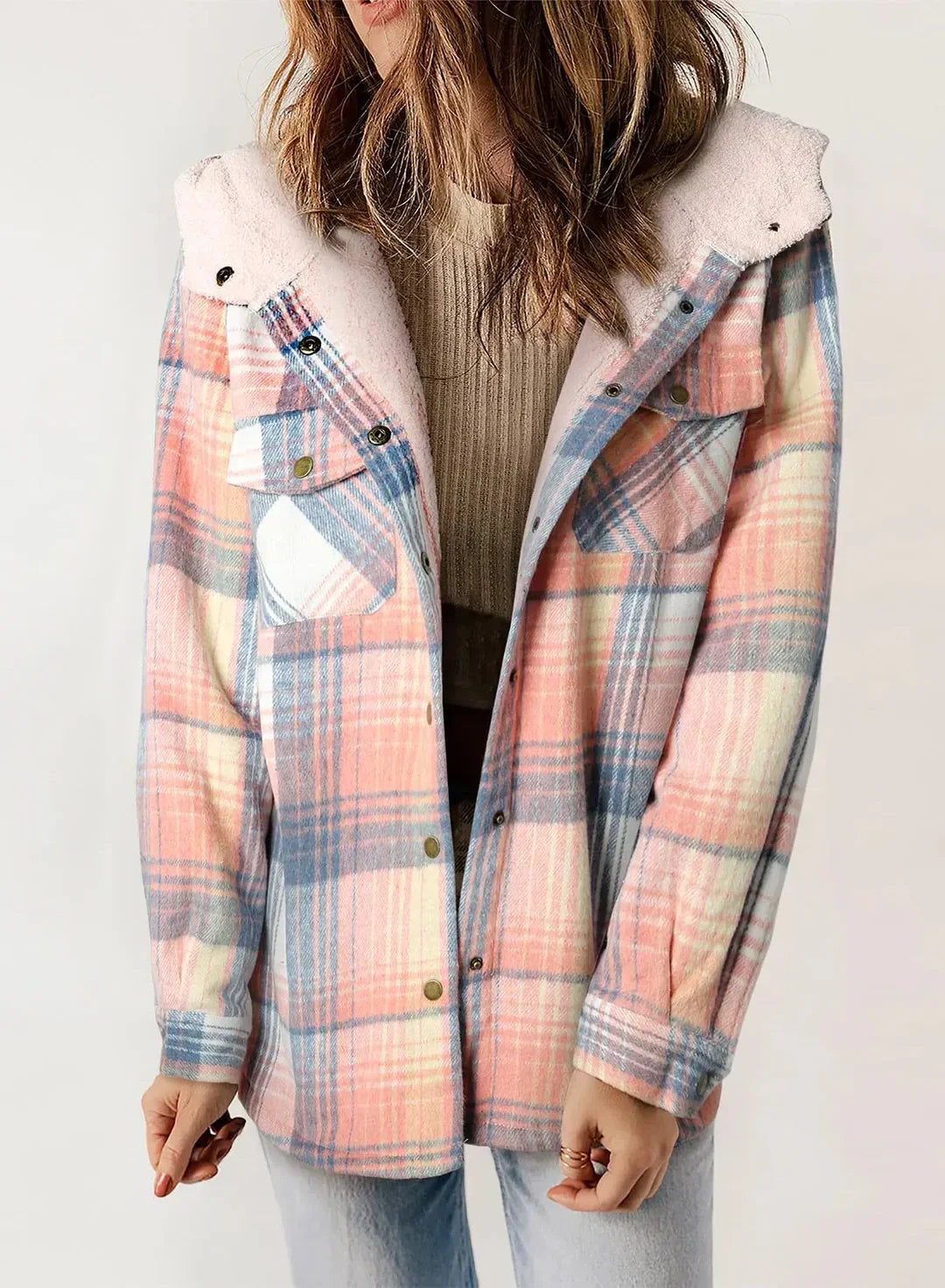 Manteau Hiver Femme Imprimé à Capuche 0