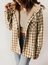 Manteau Hiver Femme Imprimé à Capuche 1