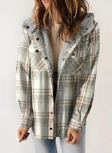 Manteau Hiver Femme Imprimé à Capuche 5