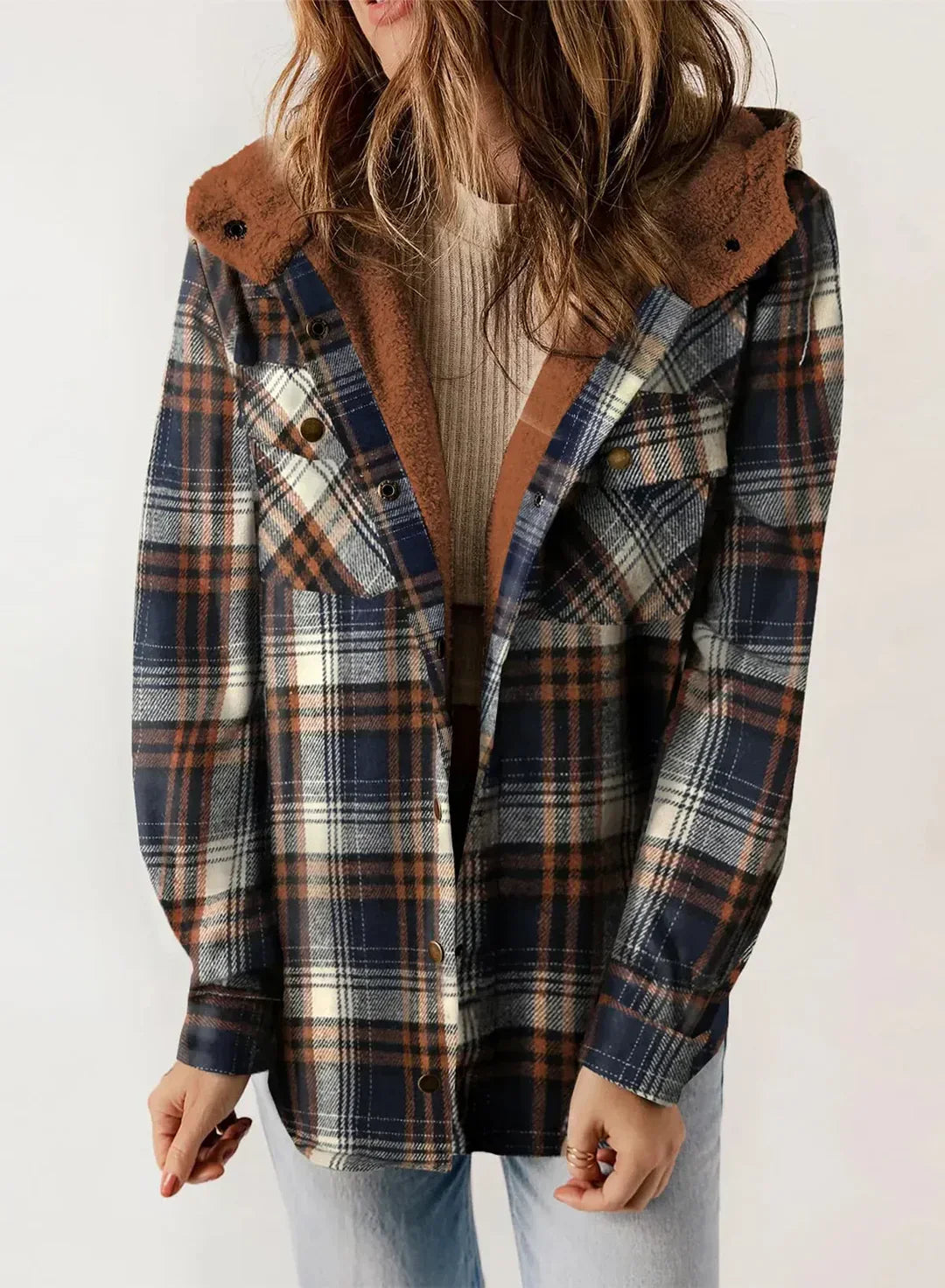 Manteau Hiver Femme Imprimé à Capuche 7