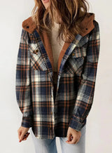 Manteau Hiver Femme Imprimé à Capuche 7