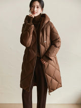 Manteau Hiver Femme Matelassé à Capuche 1