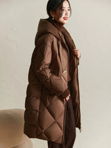 Manteau Hiver Femme Matelassé à Capuche 2