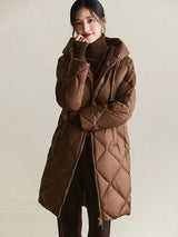 Manteau Hiver Femme Matelassé à Capuche 3
