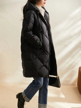 Manteau Hiver Femme Matelassé à Capuche 5