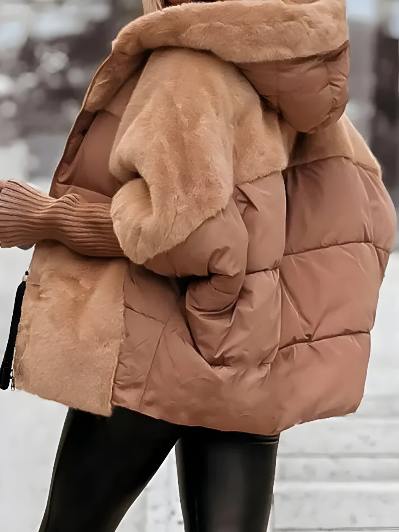 Cynthia | Manteau Hiver Femme avec Capuche Élégant