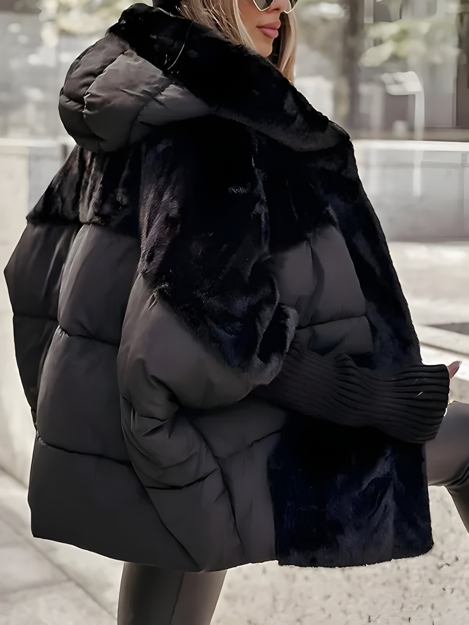 Cynthia | Manteau Hiver Femme avec Capuche Élégant