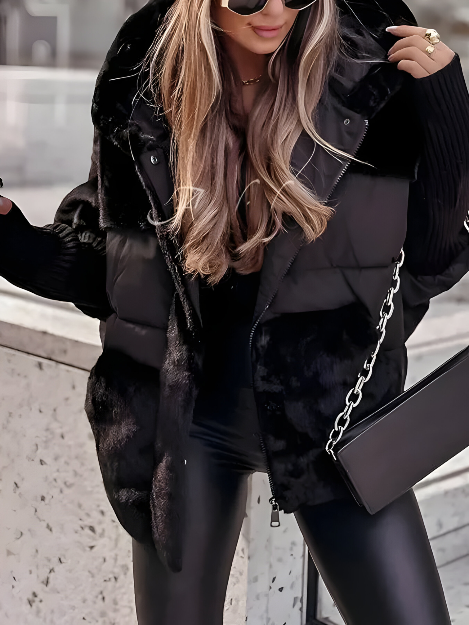 Cynthia | Manteau Hiver Femme avec Capuche Élégant