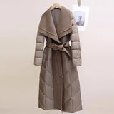 Manteau Long Femme Hiver Chic Matelassé 0