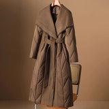 Manteau Long Femme Hiver Chic Matelassé 2