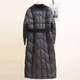 Manteau Long Femme Hiver Chic Matelassé 3