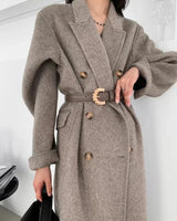 Damen Langmantel Winter aus Wolle Herbstkollektion
