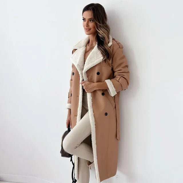 Manteau Long Femme Hiver Élégant 1