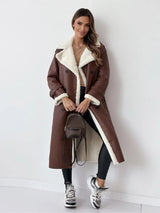 Manteau Long Femme Hiver Élégant 5