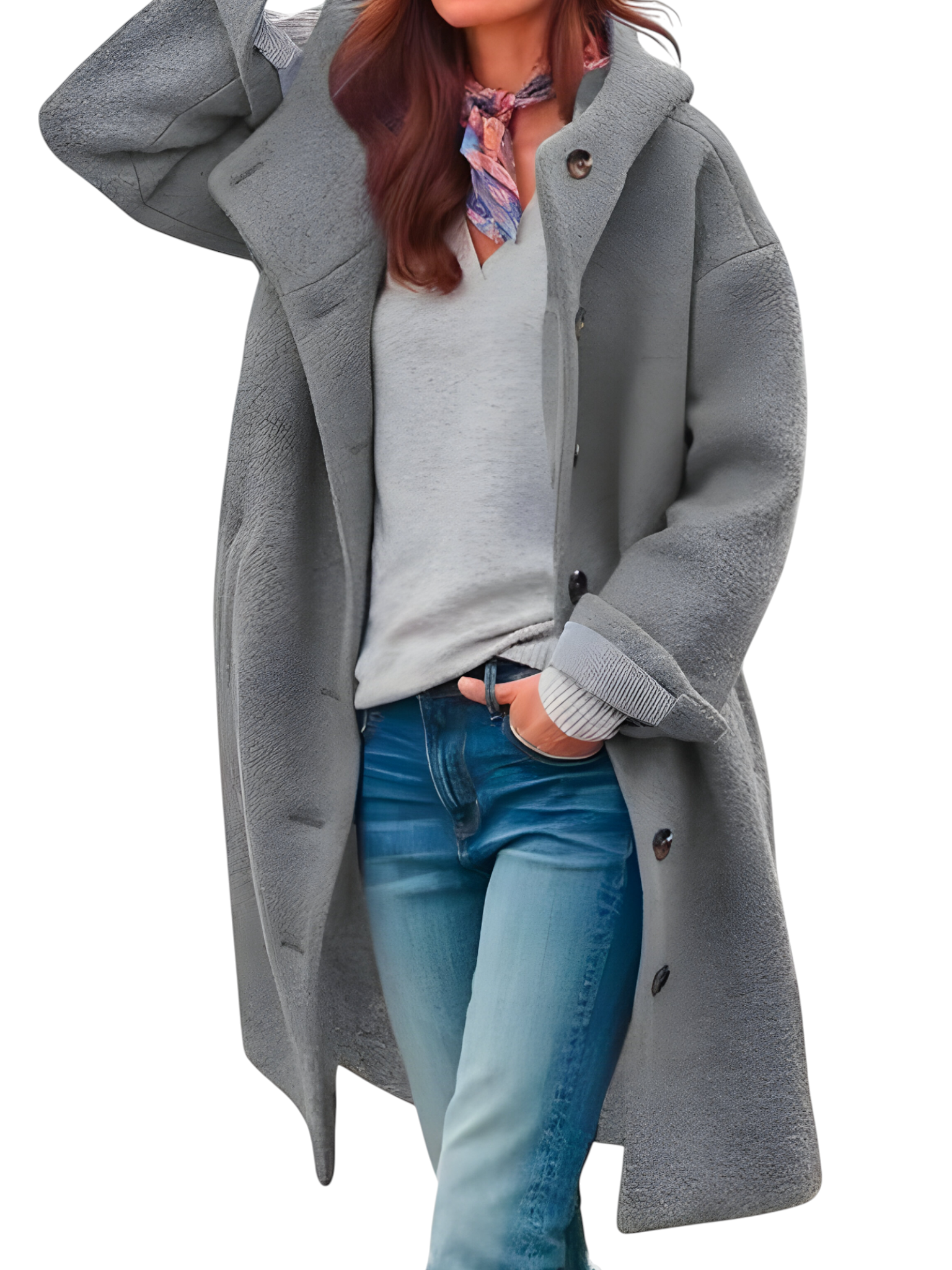 Kianna | Manteau Long Femme Hiver Élégant et Chaud