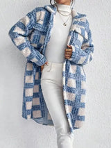 Manteau Long Hiver Femme Chic en Bouclé 4