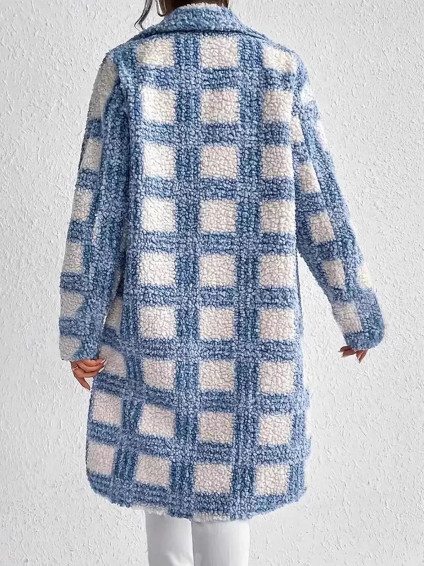 Manteau Long Hiver Femme Chic en Bouclé 5