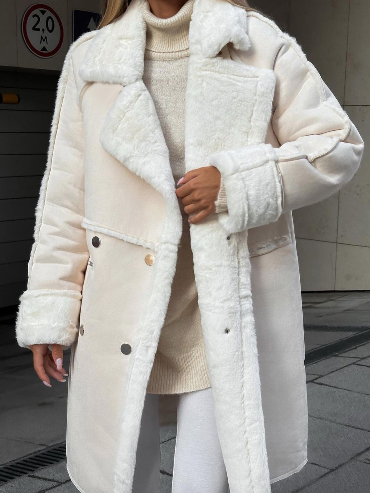 Manteau Long Hiver Femme Élégant 1