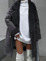 Manteau Long Hiver Femme Élégant 2