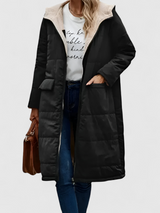 Leticia | Manteau Long Hiver Femme Élégant avec Capuche