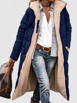 Leticia | Manteau Long Hiver Femme Élégant avec Capuche