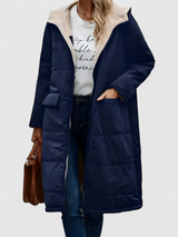 Leticia | Manteau Long Hiver Femme Élégant avec Capuche