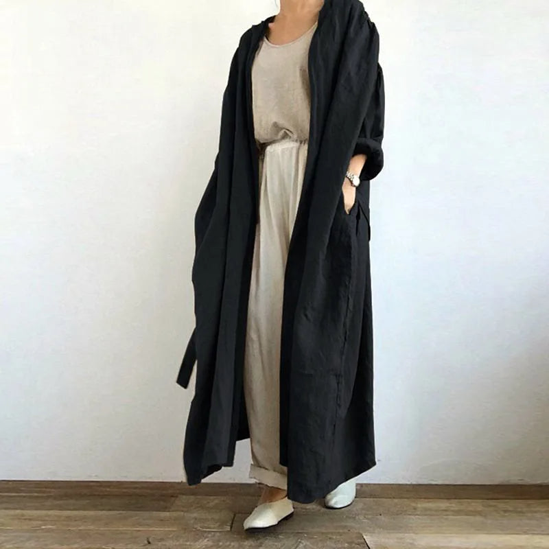 Manteau Trench Long Femme Élégant 3