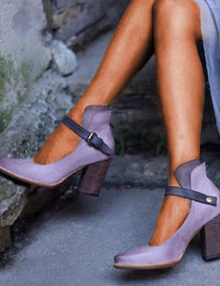 Escarpins Femme en Cuir Noir Confortables et Élégants