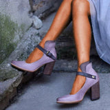 other : Alice | Chaussures Femme Pompes Cuir Élégantes in Violet van Seroa