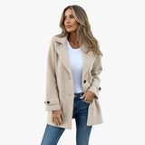 Teresa | Veste Femme Élégante Longue Automne Hiver
