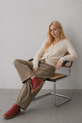 Bottines confortables pour femme, élégantes en cuir souple,
