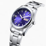 other : Julie | Montre Femme Acier Inoxydable Étanche Quartz in Bleu argenté van Seroa