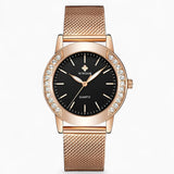 other : Isabel | Montre Femme Luxe Acier Inoxydable in Rose noir van Seroa