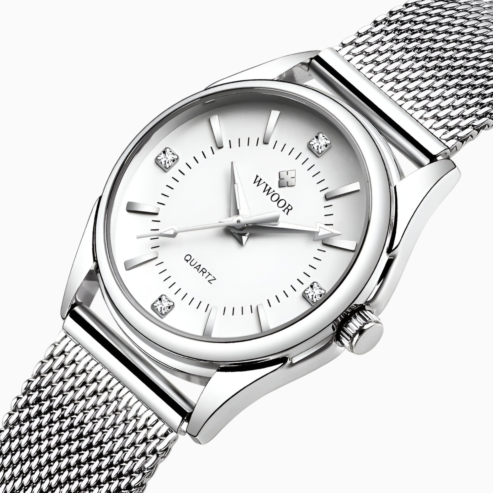 other : Alicia | Montre Femme Luxe Acier Inoxydable in Blanc van Seroa