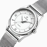 other : Alicia | Montre Femme Luxe Acier Inoxydable in Blanc van Seroa