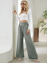 skirts : Nancy | Pantalon Fluide Femme Taille Haute Tissé Large in van Seroa