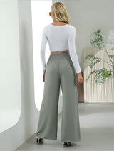skirts : Nancy | Pantalon Fluide Femme Taille Haute Tissé Large in van Seroa