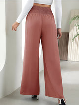 skirts : Nancy | Pantalon Fluide Femme Taille Haute Tissé Large in van Seroa