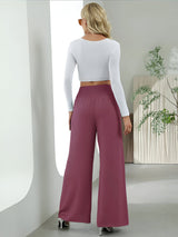 skirts : Nancy | Pantalon Fluide Femme Taille Haute Tissé Large in van Seroa