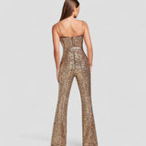 dresses : Clara – Combinaison de Soirée Élégante à Paillettes avec Ceinture in van Seroa