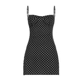 Robe Mini Fluide Femme à Pois Élégante & Confortable pour l'Été