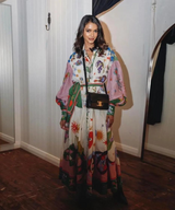 dresses : Giana - Robe Bohème Maxi à Imprimés Artistiques et Manches Bouffantes in van Seroa