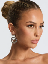 other : Lorelei | Boucles d'oreilles pendantes femme or en acier titane in Argent van Seroa