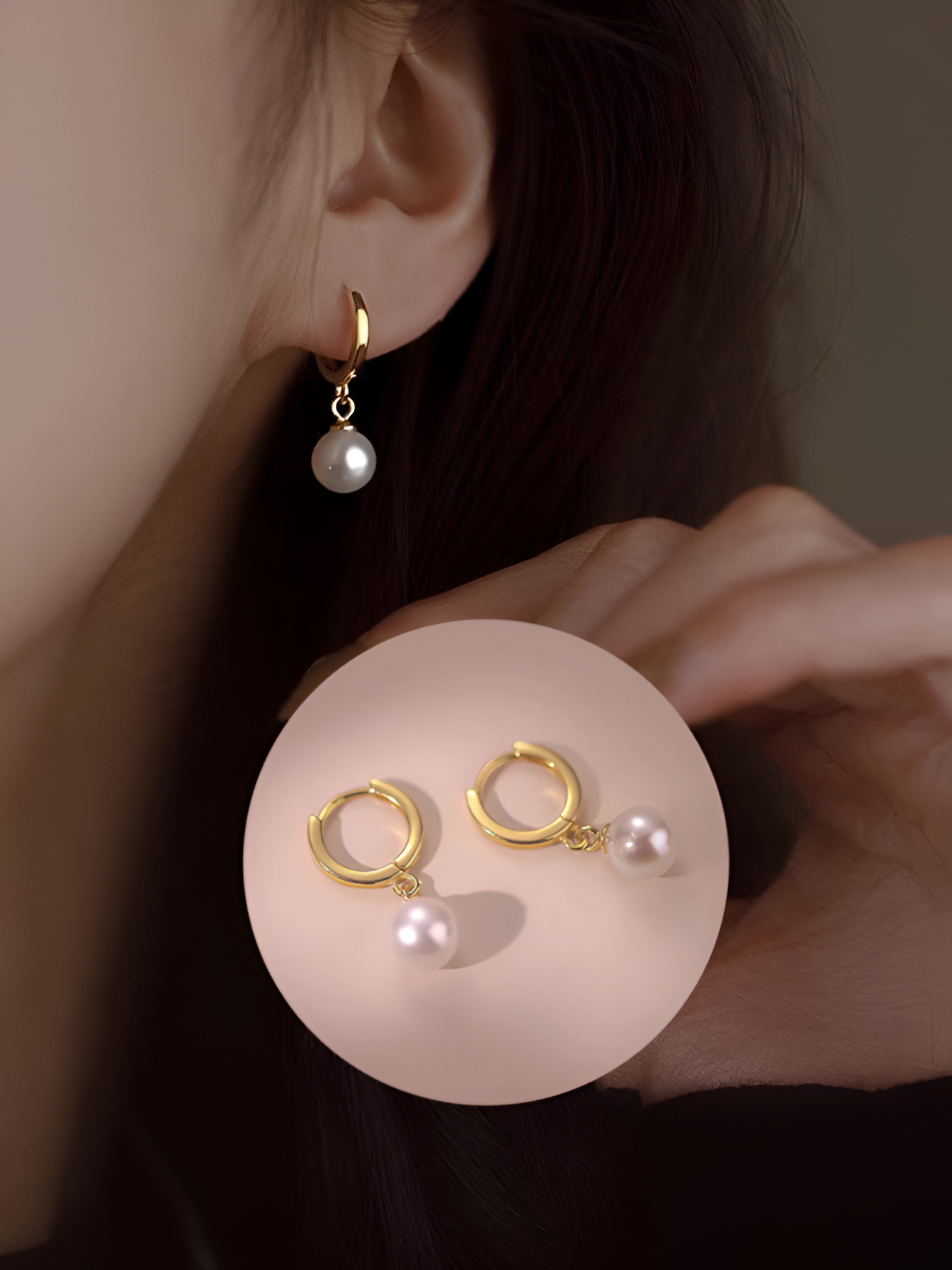 other : Nina | Boucles d'oreilles en perles d'art pour femme in van Seroa