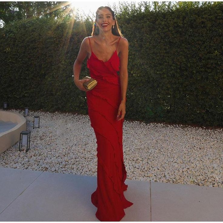 dresses : Anna - Robe Maxi Élégante Fluide avec Volants in van Seroa