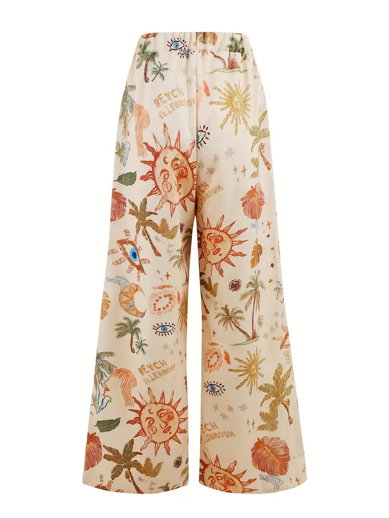 Pantalon Bohème Chic à Jambes Larges 2