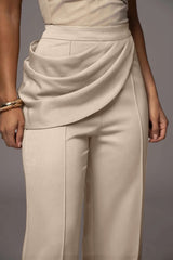 skirts : Deborah | Pantalon Femme Asymétrique en Polyester in van Seroa