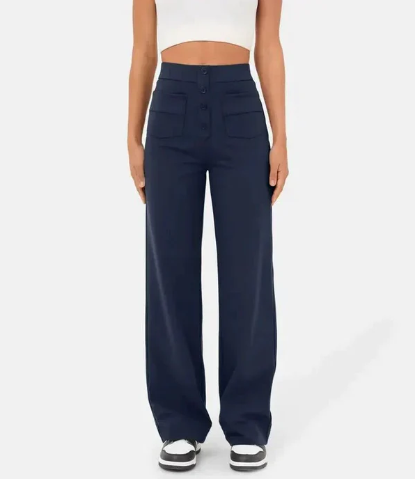 Pantalon Femme Élastique Taille Haute 9