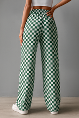 Pantalons pour femmes : Mika | Pantalon Femme Élastique en Coton à Pattes d'Éléphant in van Seroa